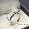 Xiaomei 18K Rose Gold 2ct Cubic Zirconia Simulated Diamond Solitaire