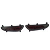 LED Rear Bumper Reflective Fog Brake Turn Indicator Black Left