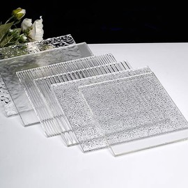 12'' Clear Acrylic Texture Background Sheet,2 PackTransparent Acrylic Wave Board for Photographer Props,Window Replacement, DIY/Jewel Display/Advertising/Decorate/Art Staffs (5PCS Mix)