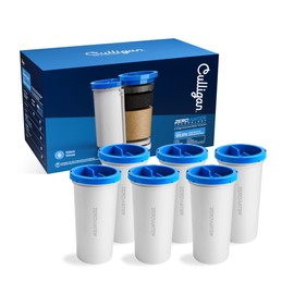 Culligan with ZeroWater Technology Replacement Filter 6-Pack, 5-Stage Advanced Water Filter – IAPMO Certified to Reduce Lead, Total PFAS (Forever Chemicals), Mercury, Fluoride, and Chlorine
