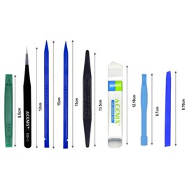 9-in-1 Mobile Repair Tool Kit Spudgers Tweezers & Pry Tools for Safe Opening of Phones Tablets Laptops & Other Electronics