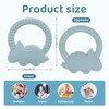 2 Packs Baby Teether Silicone Teething Toys for Babies 0-6