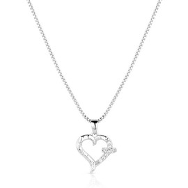 Montana Silversmiths Western Lifestyle Women's Heart Necklace (With Love)