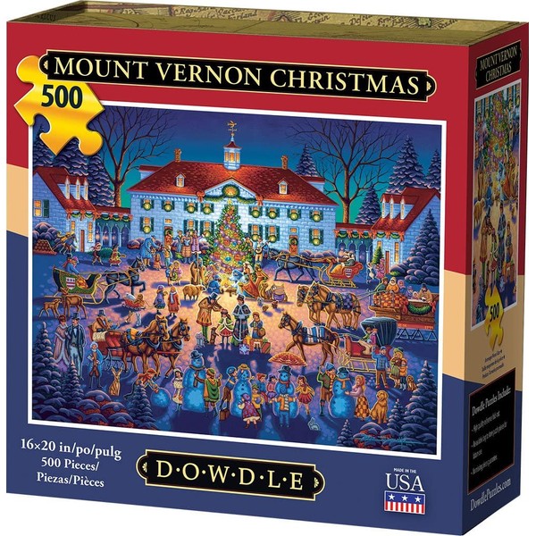 Dowdle Jigsaw Puzzle - Mount Vernon Christmas - 500 Piece