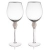 Trinkware Set of 2 Wine Glasses - Rhinestone "DIAMOND" Studded