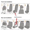 Car Seat Covers Full Set Breathable and Soft Cloth Seat