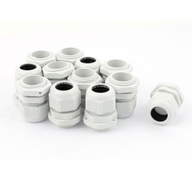 Aexit M25 (transmission) x 1.5 Waterproof Adjustable Cables Gland Connector (18ry514qf374) White 12pcs