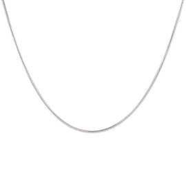 CORIXTAL Silver Snake Chain Necklaces For Women Simple Non Tarnish Silver Plated Chain Necklace Stainless Steel Adjustable Link Chain Long Necklaces Silver Jewelry Gift 18 Inch