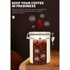 INFTYLE Coffee Canister with Airtight Lid, 22oz, 60 fl oz