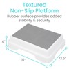 Vive Bath Shower Step Stool (4.5") - Slip Resistant, Stackable,