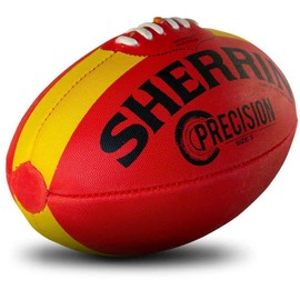 Sherrin Precision Synthetic Football, Red, Size 3