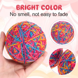 Cat Toy Balls Pet Yarn Balls, Woolen Yarn Cat Pet Interactive Toys Playing Toys Cat Exercise Scratch Play Chewing for Dogs Cats, 2pcs