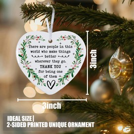 Thank You Gifts for Women & Friends - Appreciation Gifts for Coworkers, Boss, Family & Teachers - Christmas Decorations Ornament