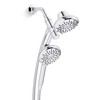 Freespin Bellerose 3-Spray 5.25 in. Dual Wall Mount Fixed and