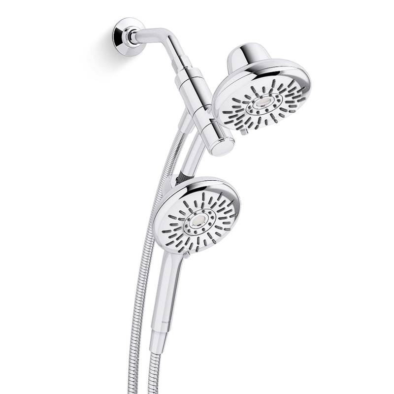 Freespin Bellerose 3-Spray 5.25 in. Dual Wall Mount Fixed and