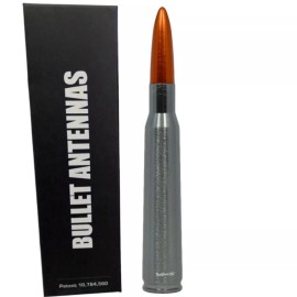 VMS-Racing VMS Gunmetal and Orange Bullet Antenna for Ford Bronco F150 F250 Excursion 5.5in