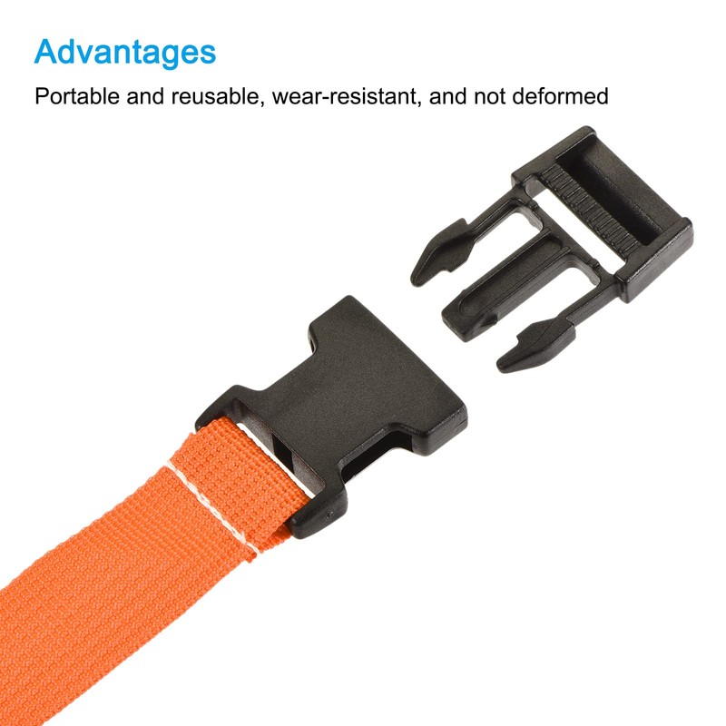 sourcing map Utility Strap with Buckle 1x40 Inch Polyester Quick