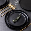 AmorArc Ceramic Dinner Plates Set of 6, Wavy Rim 10.5