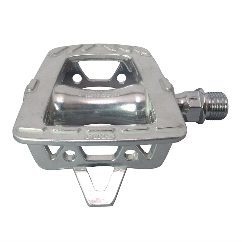 MKS GR-9 Platform Pedals Silver, 9/16 Inch
