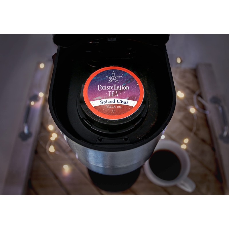 Constellation Tea Spiced Chai Black Tea Pods Compatible with K
