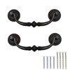 SEIWEI 140mm Drawer Pulls Handle Swing Rings Vintage Antique Cupboard