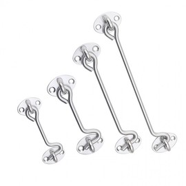 8-inch Stainless Steel Door Bolt Latch with Aori Ring Hasp M11954 4ea