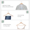 Nature Smile 20 Pack Unfinished Natural Solid Wooden Clothes Hangers