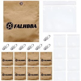 8 Pack Patio Curtain Weights Outdoor Curtain Weights Bags Gazebo Curtain Weights with Sealed Bags and Clips Drapery Weights Bottom Heavy-Duty Bags for Balcony,Garden,Yards,Cabana (Brown)