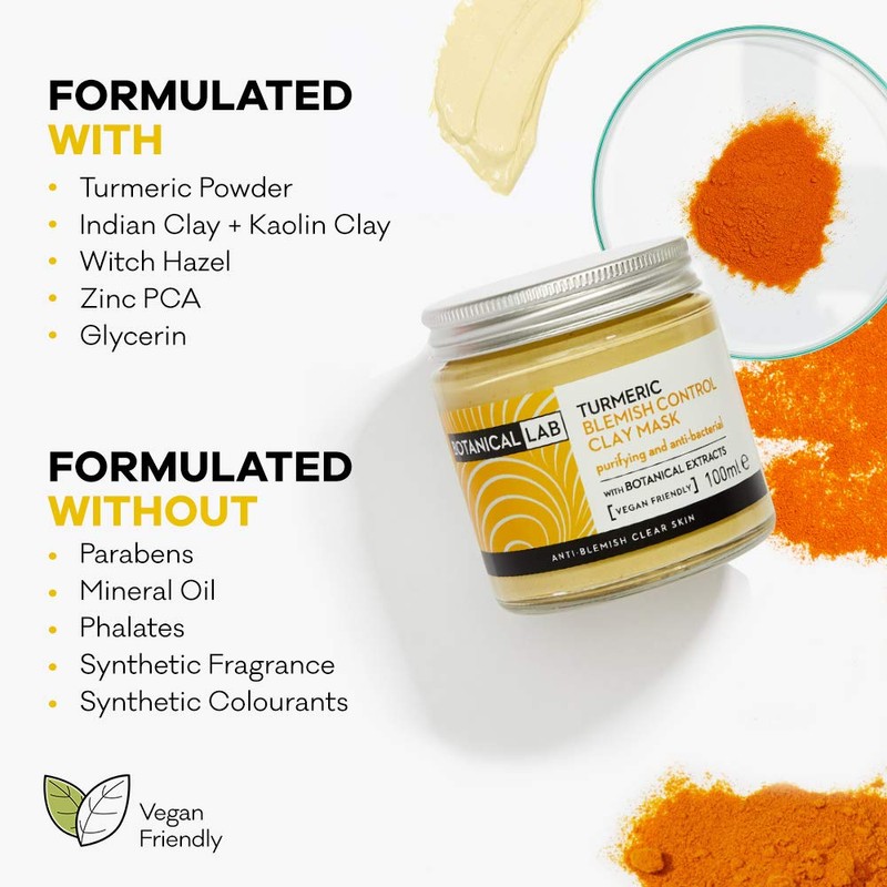 Botanical Lab Turmeric Blemish Treatment Clay Mask PACKAGING MAY VARY,