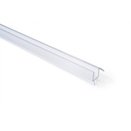 CRL Co-Extruded Clear Bottom Wipe with Drip Rail for 3/8" Glass - 25 in long