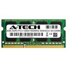 A-Tech 8GB Module for HP Stream 14-ax020nr Compatible DDR3/DDR3L 1600MHz PC3-12800 Non-ECC SODIMM 1.35V - Single Laptop & Notebook Memory RAM Stick (ATMS397707A12351X1)