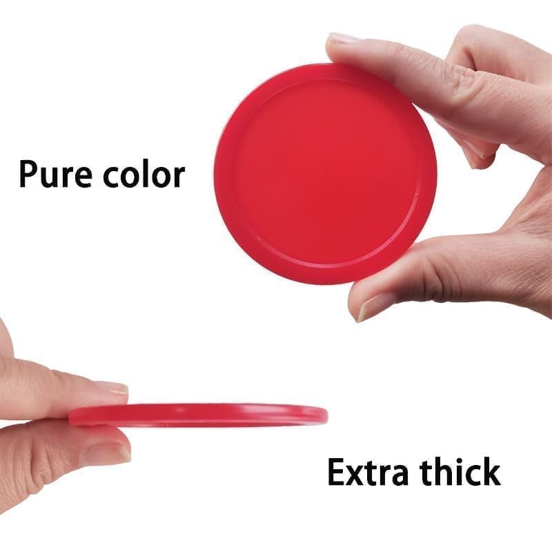 12 Pcs Air Hockey Pucks, Red & Blue 2.5 Inch