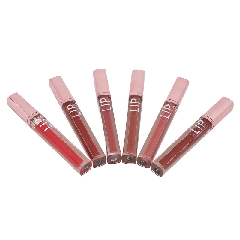 6Pcs Lip Gloss Set 6 Colors Hydrating Nourishing Long Lasting