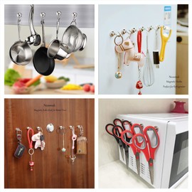 10 Pack 25LBS Extra Strong Magnet D16 for Cruise, Grill, Towel, Indoor Hanging, Kitchen, Workplace, Office and Garage (Silver)