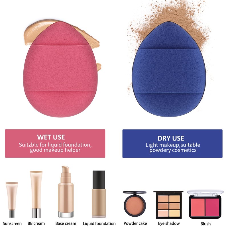 Sibba Powder Puff 6 Pcs Makeup Sponge Beauty Blender Face