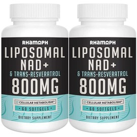 Rhamoph liposome NAD 800mg softgel 2 packs Rhamoph, 60 count (2 packs), 2 units, 60 tablets / 람포프 리포솜 NAD 800mg 소프트젤 2팩 Rhamoph, 60카운트(2팩), 2개, 60정