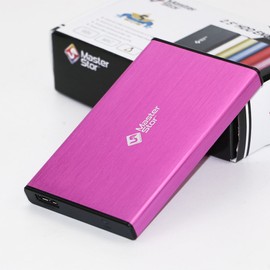 MasterStor 1 Year Warranty 80 GB One Touch Backup Portable Hard Drive USB 3.0 SATA Super-Fast 2.5 inch Hard Drive for Leptop External Hard Disk Drive Pink
