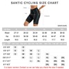 Santic - Pantalones cortos de ciclismo para mujer, acolchados, transpirables,