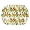 Emma Ball Alpacas and Friends Colourful Medium Melamine Tray -