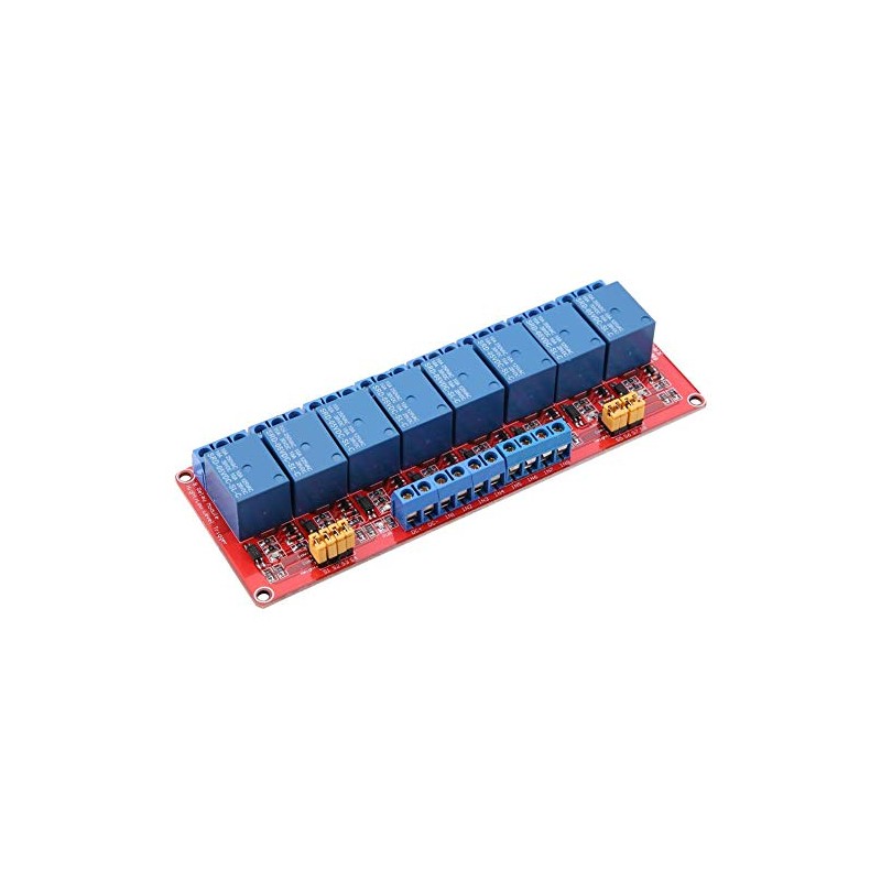 Keenso 8 Channel Optocoupler Relay Module, 5V/12V/24V 8 Channel Relay