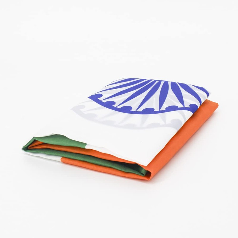 Indian Flag, Tricolour Double-Sided Garden Flag Outdoor Banner for Holiday