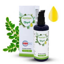 Moringa Maya Garden Cold Pressed Skin Care Oil in Premium Quality from the Seeds of Moringa Oleifera. Dermatest Certified Skin Care, Facial Care, Hair Care, Anti-Ageing, Behehive Oil (100 ml)