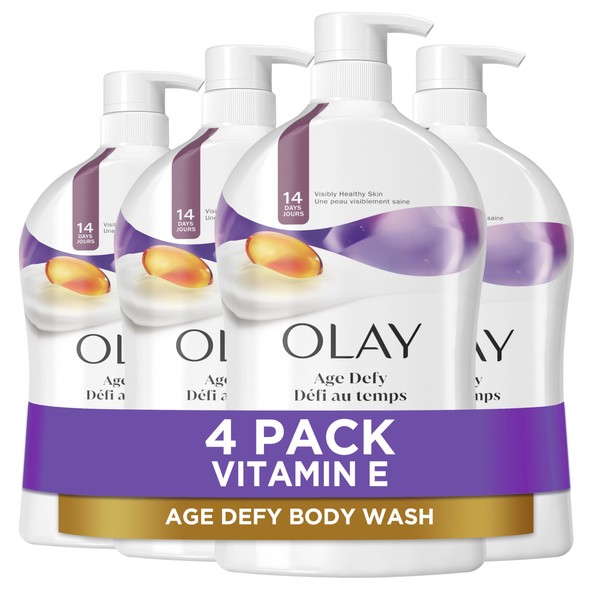 Olay Body Wash for Women, Age Defying with Vitamin E,