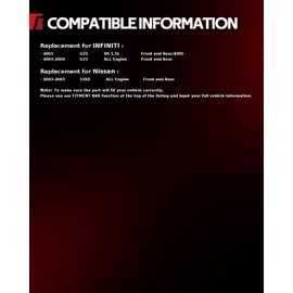 Torchbeam Front and Rear Brake Pad & Rotor Kit Brake Pads Brake Rotor Ceramic Compatible with INFINITI G35 2005 3.5L, Drilled Slotted 11.48'' inch(291.8mm) Rear and 11.64'' inch(295.7mm) Front Rotor