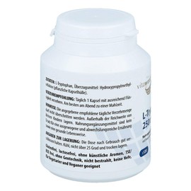 L-tryptophan 250 mg capsules
