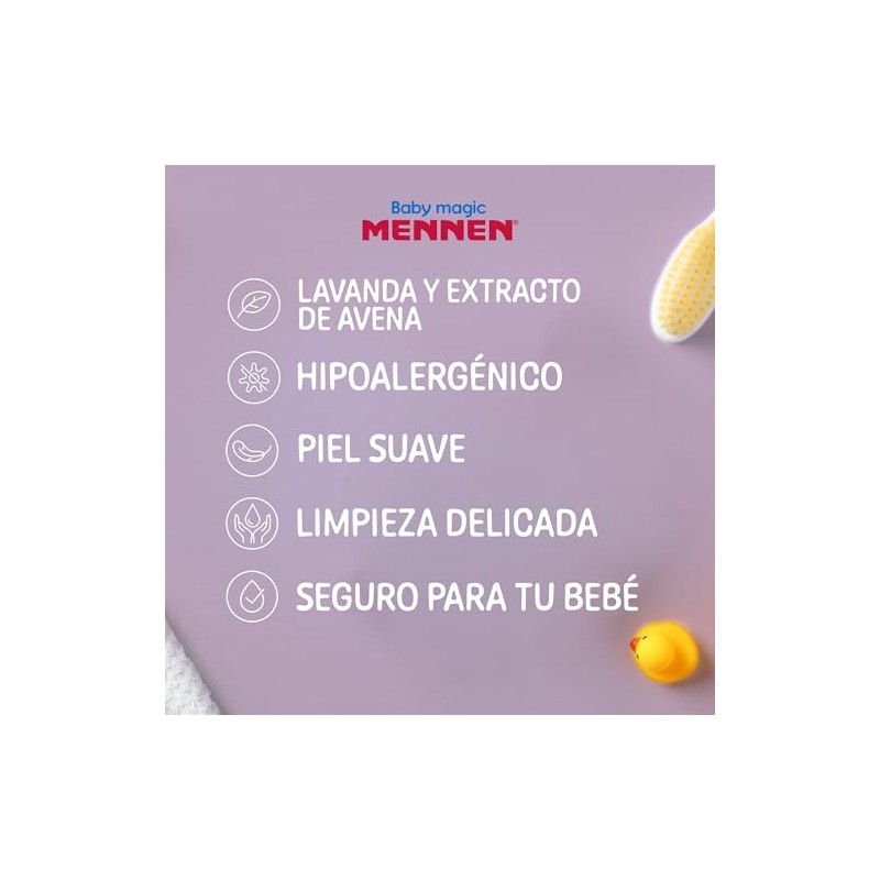 Mennen Jabón para Bebé Baby Magic Lavanda y Extracto de