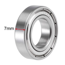 TOP-VIGOR 2Pcs S6902ZZ Deep Groove Ball Bearings, Z2 15mm x 28mm x 7mm Double Sealed Industrial Bearings, Chrome Steel Skateboard Bearings for Electrical Instrument Equipment