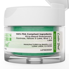 Bakell® 4g Classic Green Pearlized Edible Luster Dust