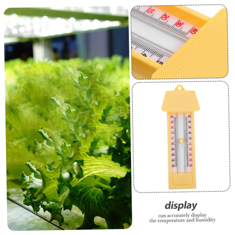 NOLITOY Portable Indoor Outdoor Thermometer with Functionality for Garden Greenhouse