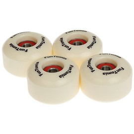 FunTomia 4 x Groove Profile Wheels 53 mm x 34 mm for Skateboards Including 2RS ABEC-9 Bearings / Wheels Hardness 100A